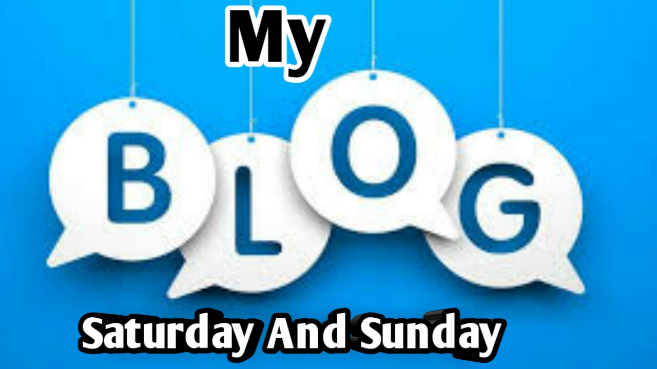 My Saturday And My Sunday Blog