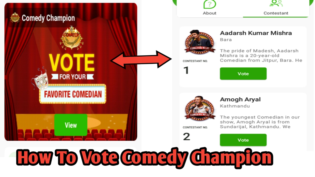 How To Vote Comedy Champion