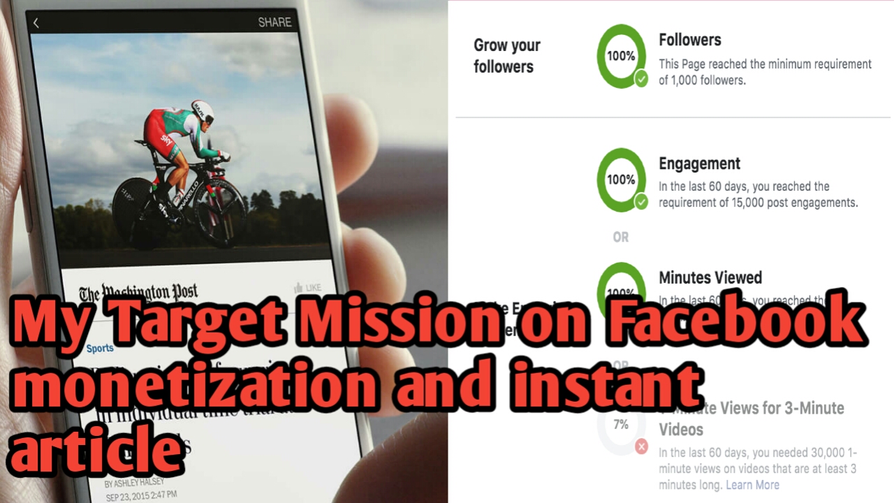 How to complete Facebook monetization and instant article