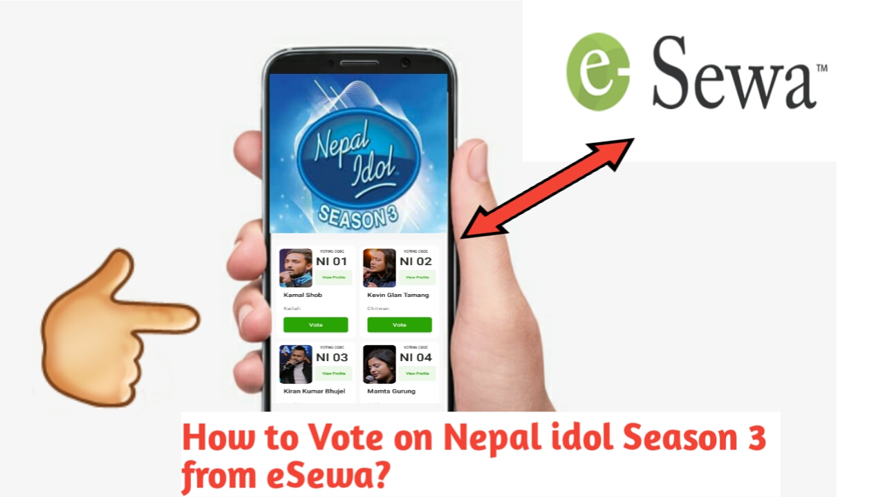 How to vote on nepal idol season 3 from eSewa