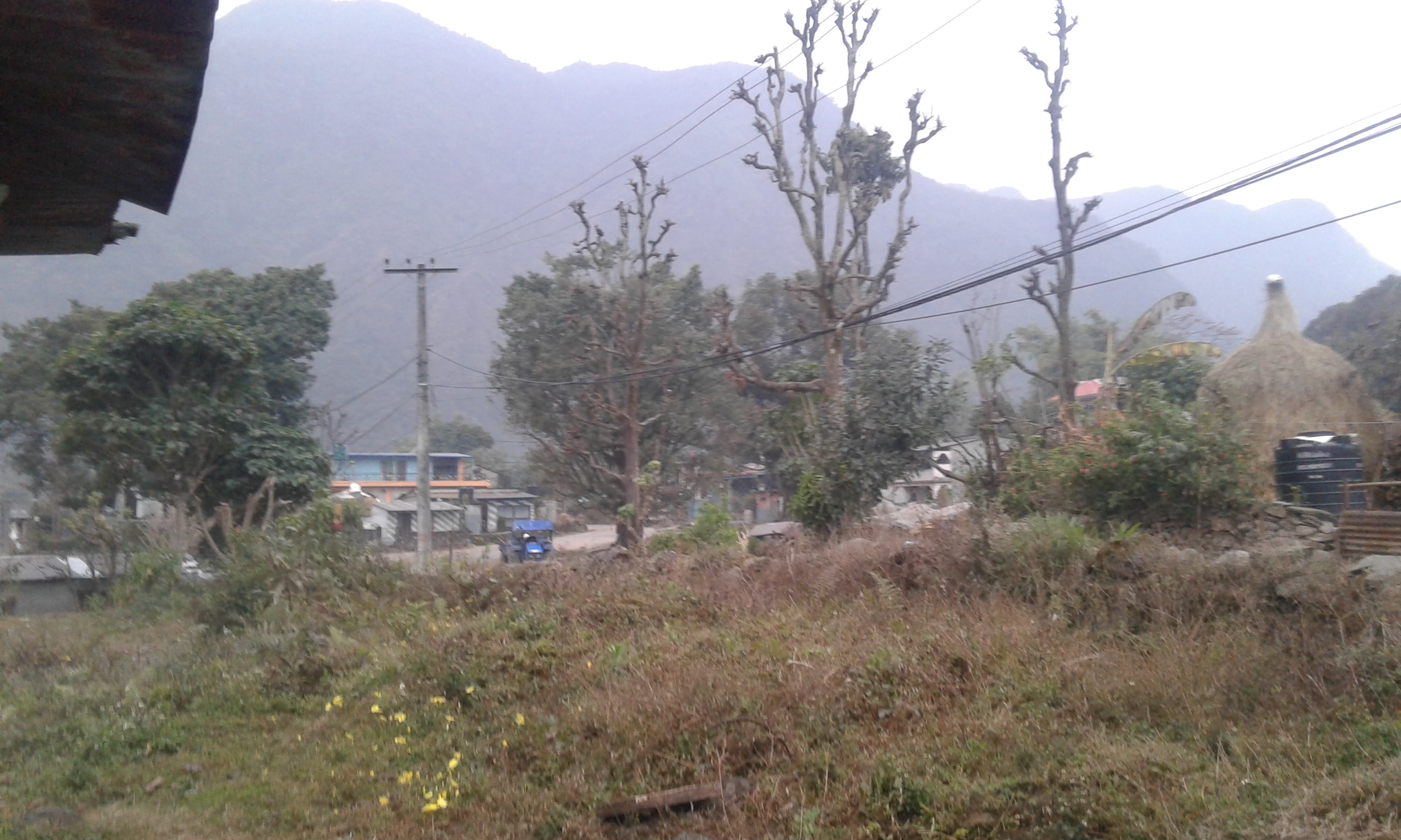 Rainfall Moring on Hemja Pokhara