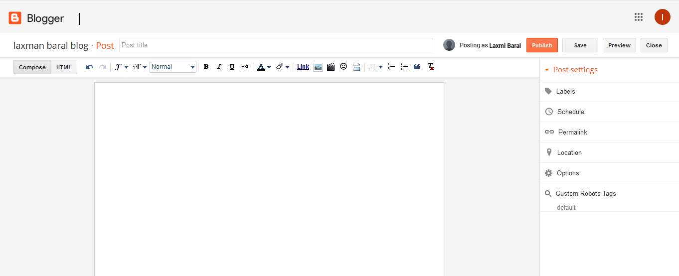 New Update change on blogger tools to remove