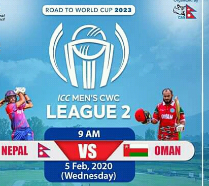 ICC Men CWC League 2 Nepal vs Oman