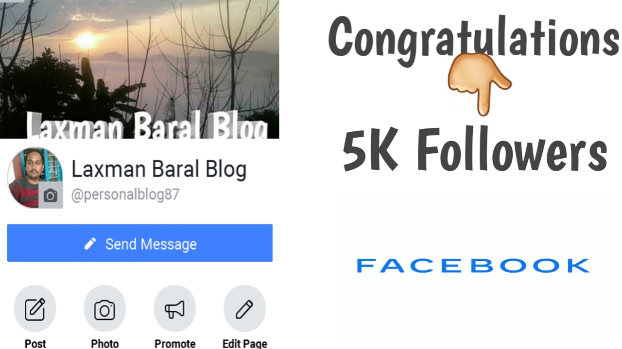 Congratulations to you Laxman baral Blog for 5k Followers