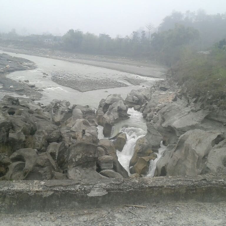 Heavy Rock Stone River in Tanahu