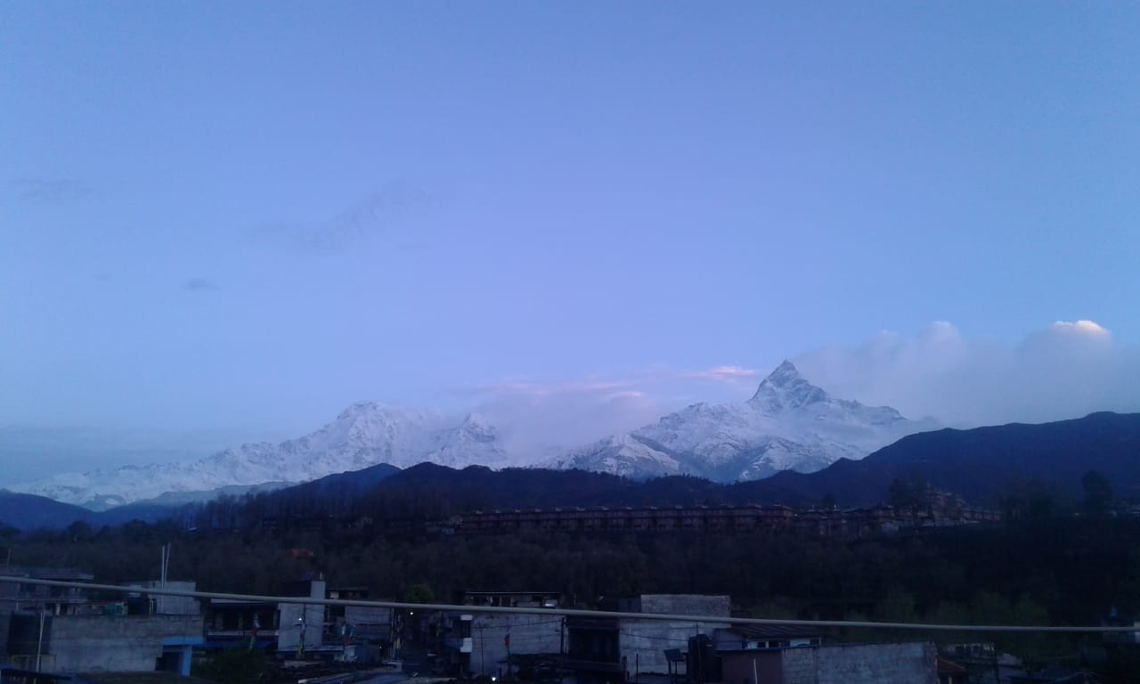 Moring time of weather in Pokhara