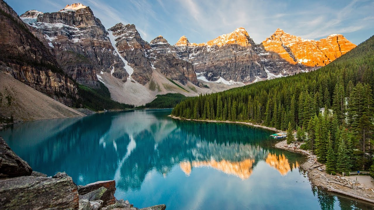 Visit Moraine Lake in Canada