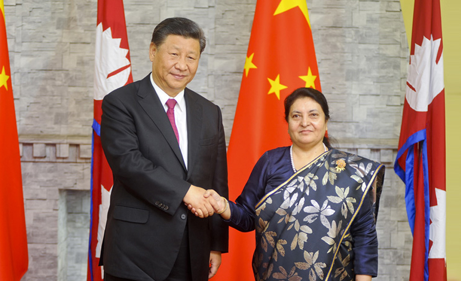 Telephone talks between Nepal and Chinese Presidents