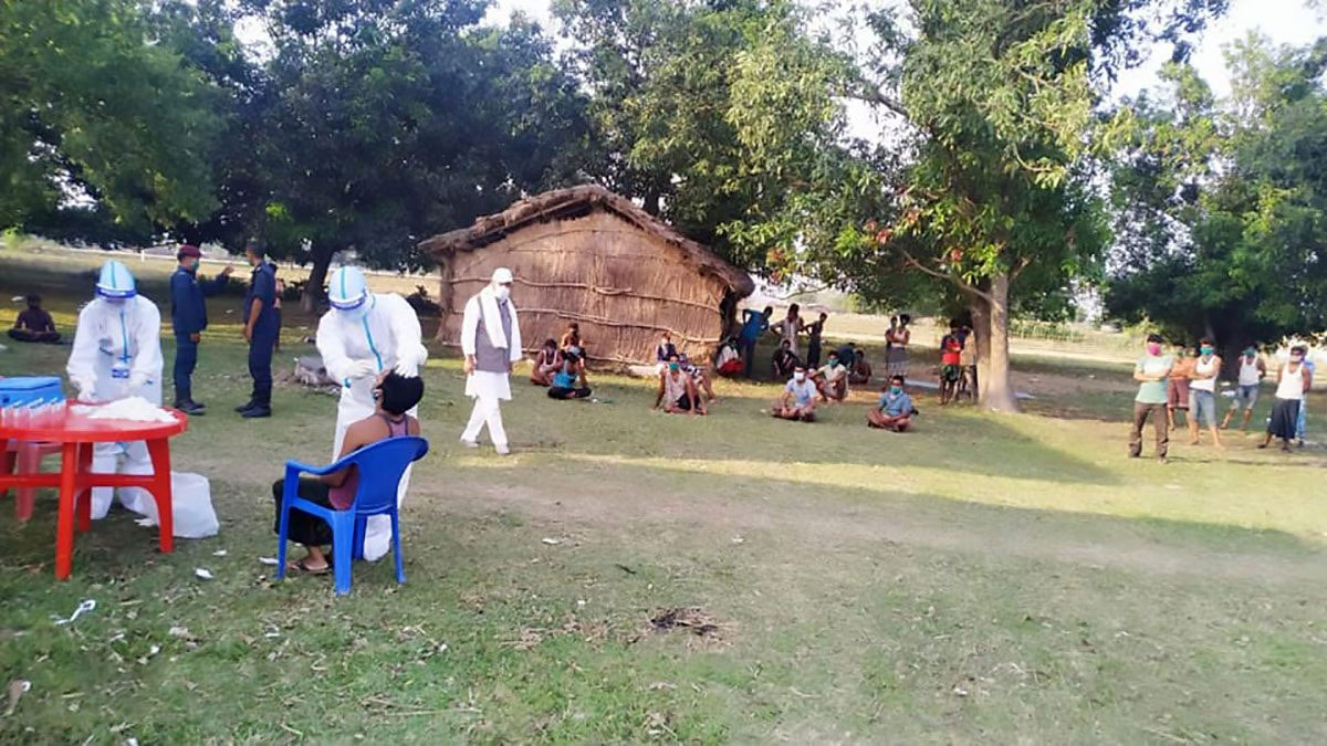 112 infected in one village Local government tired
