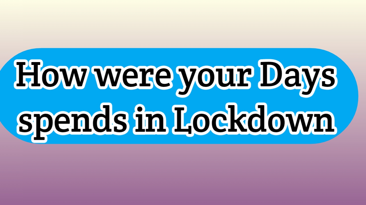 How were your days Spends in Lockdown  