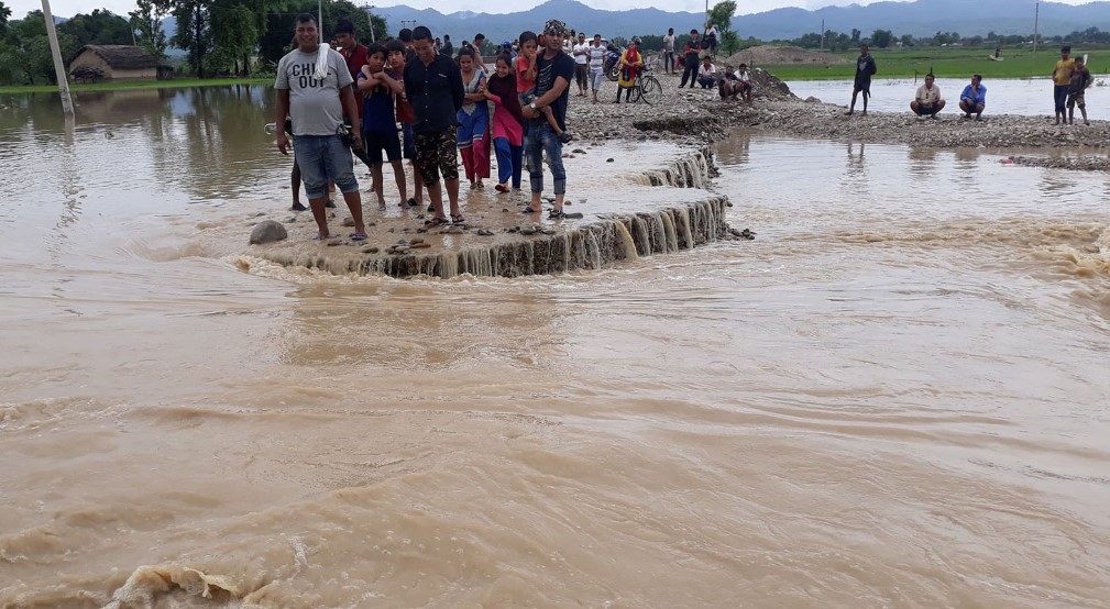 Some part of the place were flood and landslides