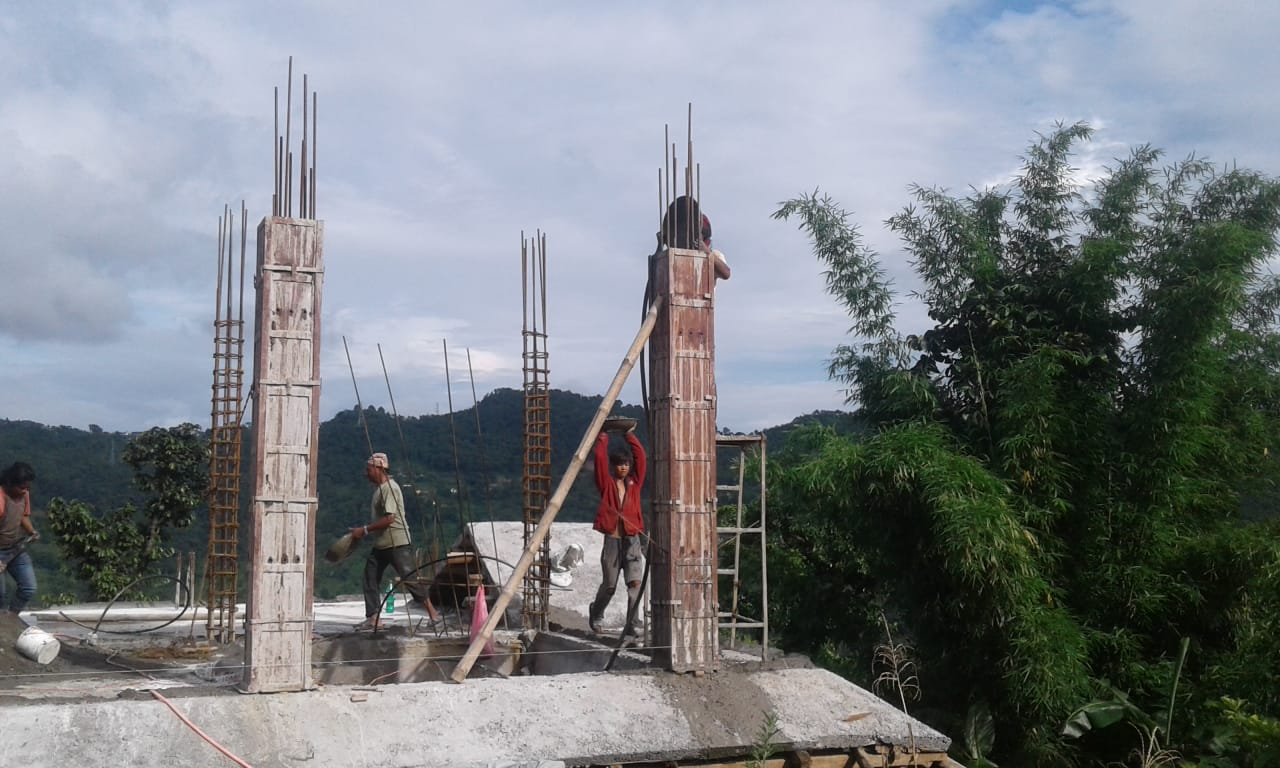 Pillar work is going on in the house