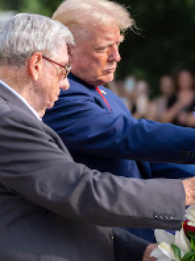 What did Donald Trump do to cause controversy at Arlington National Cemetery