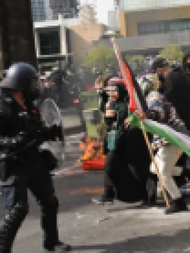 Protests in Melbourne enter second day