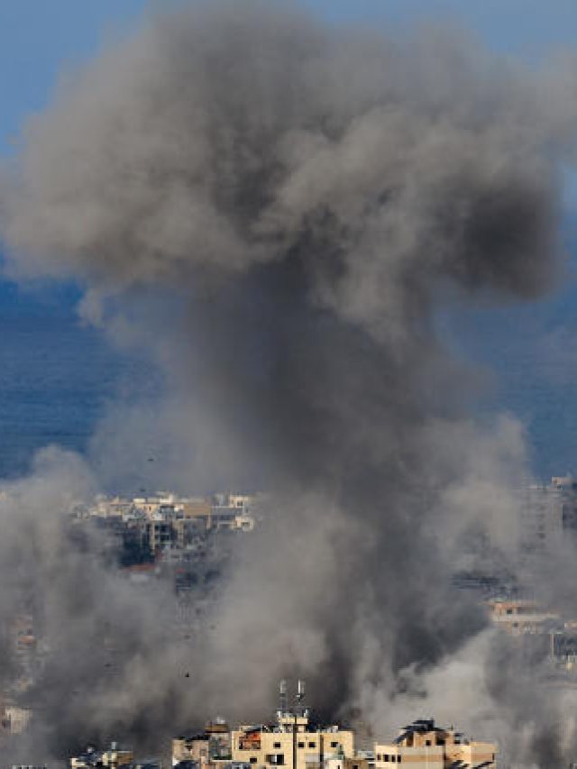 Israeli strikes kill dozens in Lebanon as Israel accuses Hezbollah of firing a barrage of some 250 rockets