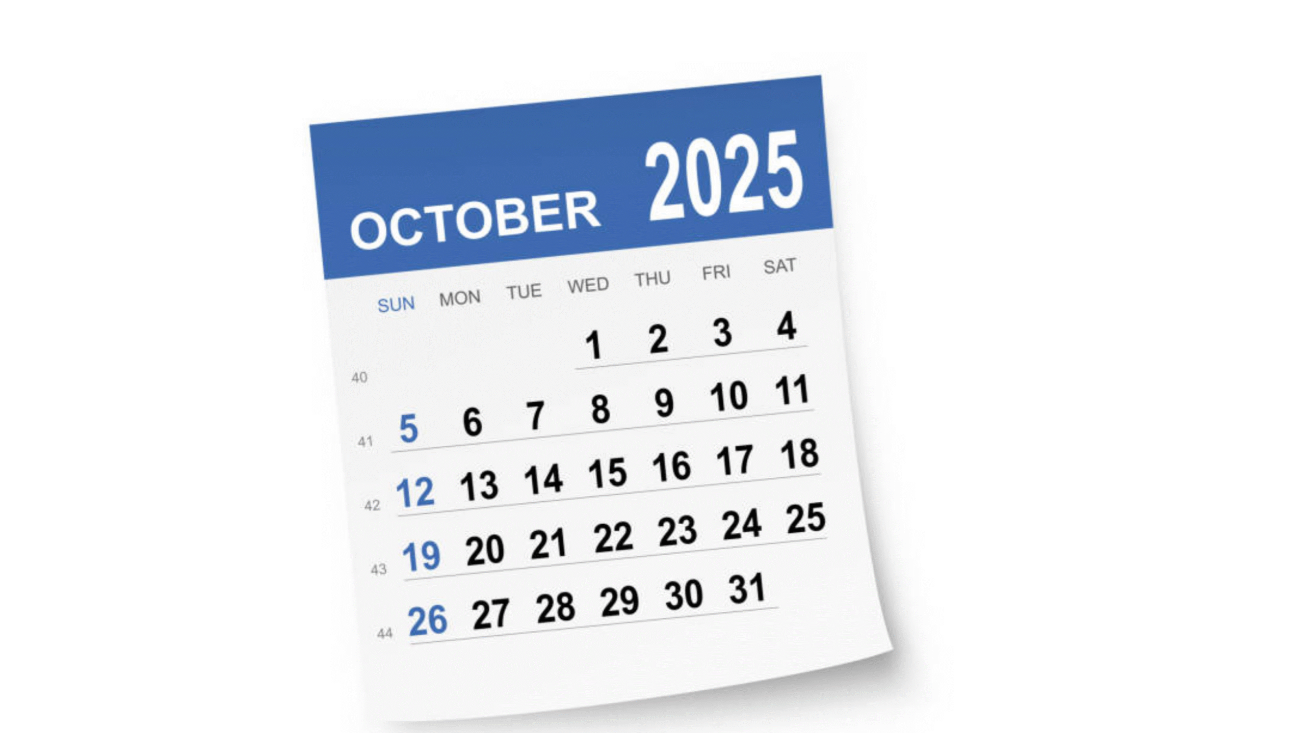 Welcome To October Month 2025