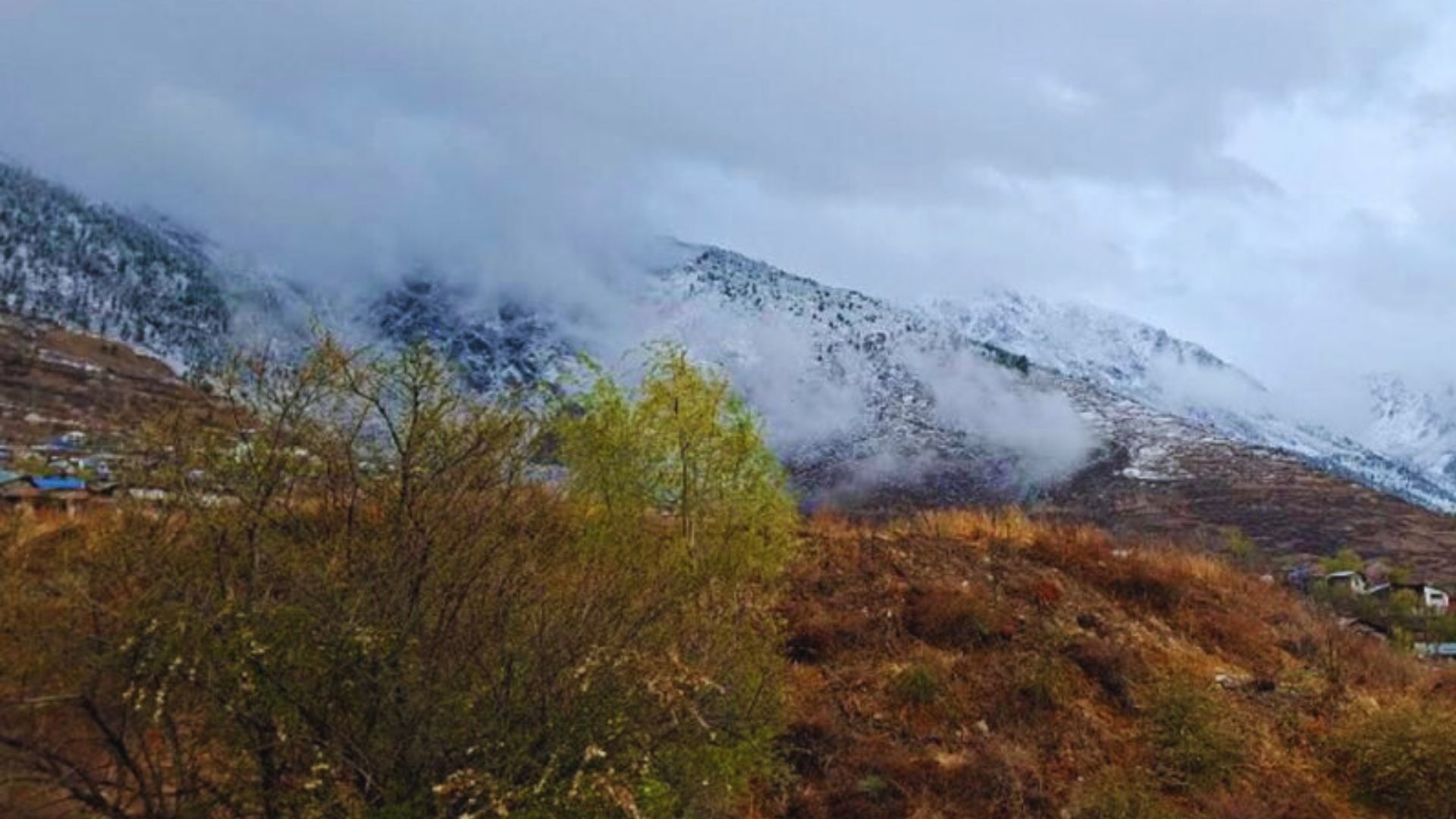 Snowfall In Humla: Farmers Happy