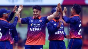 Nepal And Oman Playing In League 2 Cricket