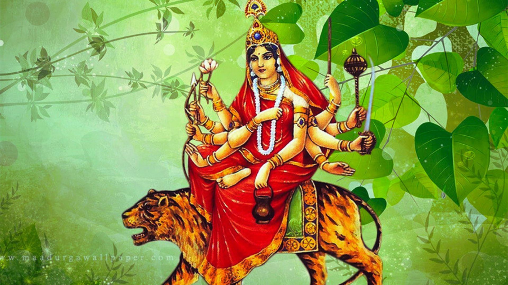 Today Is The Third Day Of Navaratri And Goddess Chandraghanta Is Being Worshipped
